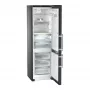 Liebherr CBNbsd 576i alulfagyasztós kombinált hűtőszekrény, fekete metál, 201 cm, nofrost, biofresh, duocooling, színes tft-kijelző, powercooling, icemaker