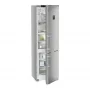 Liebherr CBNsdc 5753 alulfagyasztós kombinált hűtőszekrény, ezüst, 201,5 cm, nofrost, biofresh, duocooling, színes tft-kijelző, powercooling