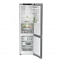 Liebherr CBNsfd 5723 alulfagyasztós kombinált hűtőszekrény, ezüst, 201,5 cm, nofrost, biofresh, duocooling, érintővezérlés, powercooling