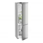 Liebherr CBNsfd 5723 alulfagyasztós kombinált hűtőszekrény, ezüst, 201,5 cm, nofrost, biofresh, duocooling, érintővezérlés, powercooling