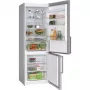 Bosch KGN497ICT alulfagyasztós kombinált hűtőszekrény, nemesacél, 203 cm, 70 cm széles, 311/129 l, nofrost, vitafresh, gyorsfagyasztás, gyorshűtés