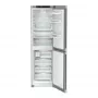 Liebherr CNsfd 5734 alulfagyasztós kombinált hűtőszekrény, ezüst, 201,5cm, nofrost, duocooling, színes tft kijelző, easytwist-ice, easyfresh, freshair, led