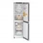 Liebherr CNsfd 5734 alulfagyasztós kombinált hűtőszekrény, ezüst, 201,5cm, nofrost, duocooling, színes tft kijelző, easytwist-ice, easyfresh, freshair, led