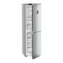 Liebherr CNsfd 5734 alulfagyasztós kombinált hűtőszekrény, ezüst, 201,5cm, nofrost, duocooling, színes tft kijelző, easytwist-ice, easyfresh, freshair, led