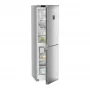 Liebherr CNsfd 5734 alulfagyasztós kombinált hűtőszekrény, ezüst, 201,5cm, nofrost, duocooling, színes tft kijelző, easytwist-ice, easyfresh, freshair, led