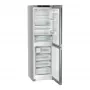 Liebherr CNsfd 5734 alulfagyasztós kombinált hűtőszekrény, ezüst, 201,5cm, nofrost, duocooling, színes tft kijelző, easytwist-ice, easyfresh, freshair, led
