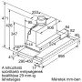 D49ML54X1 Beépítési méretrajz