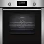 Neff B6CCH7AN0 beépíthető sütő, nemesacél, 8 sütőfunkció, lcd kijelző, süllyesztett gombok, hide® ajtó, pirolitikus, 71 l