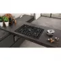 Neff T27CA59S0 beépíthető gázfőzőlap, 75 cm, üvegkerámia, fekete, wok, elölgombos vezérlés, szikragyújtás, öntöttvas edénytartó rács