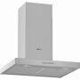 Neff D64BBE1N0 fali kürtős páraelszívó, 60 cm, nemesacél, 605 m³/óra, 3+1 fokozat, nyomógombos vezérlés, led világítás