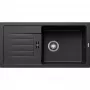 Blanco Favum XL 6 S Silgranit mosogató excenter nélkül, letisztult vonalvezetés, extra nagy medence /fekete/