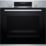 Bosch HRA5380S1 beépíthető sütő, nemesacél, gőzfunkciós, 10 sütőfunkció, ecoclean hátfal, autopilot30, teleszkópos sütősín, 71 l