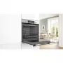 Bosch HRG5580S0 beépíthető sütő, nemesacél, gőzfunkciós, 10 sütőfunkció, ecoclean, autopilot30, teleszkópos sütősín, 71 l