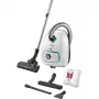 Bosch BGLS4HYG2 porzsákos porszívó, fehér, ultraallergy filter, powerprotect rendszer, rés- és kárpitszívó, keménypadló szívófej