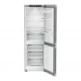 Liebherr KGNsdc 52Z03 alulfagyasztós kombinált hűtőszekrény, ezüst, 185.5 cm, nofrost, duocooling, érintővezérlés, powercooling, easyfresh, freshair szűrő, led