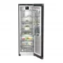 Liebherr RBbsc 5280 hűtőszekrény, fekete, 185,5 cm, 384 l, 3db biofresh rekesz, fish & seafood-safe, gyorshűtés, színes tft-kijelző