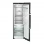Liebherr RBbsc 5250 hűtőszekrény, fekete, 185,5 cm, 384 l, 3db biofresh rekesz, gyorshűtés, színes tft-kijelző, smartsteel hátsó fal