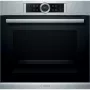 Bosch HBG6750S1 beépíthető sütő, nemesacél, 13 sütőfunkció, pirolitikus, tft-kijelző, autopilot10, teleszkópos sütősín, 71 l