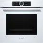 Bosch HBG6750W1 beépíthető sütő, fehér, 13 sütőfunkció, pirolitikus, tft-kijelző, autopilot10, teleszkópos sütősín, 71 l