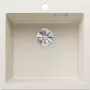 Blanco Pleon 5 InFino Silgranit mosogató, nagyméretű csaptelepsáv, fedett c-overflow túlfolyó, infino lefolyórendszer /törtfehér/