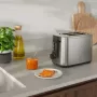 Electrolux E5T1-4ST kenyérpirító, inox, 7 pirítási fokozat, zsemlemelegítő rács, 800 w