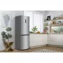 Gorenje NRKP61EA2XL4 alulfagyasztós kombinált hűtőszekrény, inox, nofrost, 185 cm, 204/96 l, gyorsfagyasztás funkció, led-kijelző
