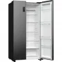 Gorenje NRR9185EABXL side-by-side hűtőszekrény, fekete, nofrost, inverteres, multiflow, twistice jégtálca, 178,6 cm, 358/192 l
