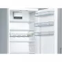Bosch KGV39VLEAS alulfagyasztós kombinált hűtőszekrény, inoxlook, 201 cm, 249/94 l, lowfrost, vitafresh fiók, easyaccess polc, gyorsfagyasztás