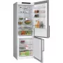 Bosch KGN49VICT alulfagyasztós kombinált hűtőszekrény, nemesacél, 203 cm, 70 cm széles, 311/129 l, nofrost, vitafresh, gyorsfagyasztás, gyorshűtés