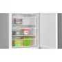 Bosch KGN49LBCF alulfagyasztós kombinált hűtőszekrény, fekete, 203 cm, 70 cm széles, 311/129 l, nofrost, vitafresh, gyorsfagyasztás, gyorshűtés