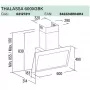 Thalassa 600 XGBK/F Beépítési méretrajz