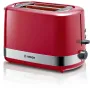 Bosch TAT6A514 kenyérpirító, vörös, kiolvasztás, melegítés, 800 w