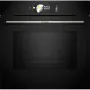 Bosch HMG778NB1 beépíthető sütő + mikró, fekete, pirolitikus, home connect, tft érintőkijelző, maghőmérő, teleszkópos sütősín, 67 l