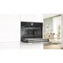 Bosch CMG7761B1 beépíthető kompakt sütő + mikró, fekete, pirolitikus, home connect, tft-kijelző, assist funkció, 45 l