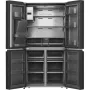 Hisense RQ760N4IFE MultiDoor hűtőszekrény, fekete, nofrost, multi air flow, víz- és jégadagoló, smart screen, wi-fi, 178.5  cm, 345/232 l