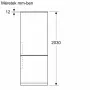 KGN392ICF Beépítési méretrajz