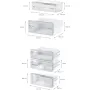 Bosch KIN96VFD0 beépíthető kombinált hűtőszekrény, 193,5 cm, 215 l/75 l, nofrost, elektronikus vezérlés, led, airflow, gyorsfagyasztás, gyorshűtés