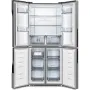 Gorenje NRM8182MX MultiDoor hűtőszekrény, szürke, nofrost, multiflow 360°, twistice jégtálca, freshzone, 181,6 cm, 278/149 l