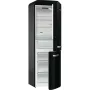 Gorenje ONRK619DBK Old Timer alulfagyasztós kombinált hűtőszekrény, fekete, nofrost, 194 cm, 204/96 l, multiflow, fastfreeze, freshzone