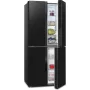 Gorenje NRM818EMB MultiDoor hűtőszekrény, fekete, nofrost, multiflow 360°, twistice jégtálca, freshzone, 181,6 cm, 278/149 l