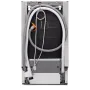 Electrolux EEA23200L beépíthető keskeny mosogatógép, 45 cm, 10 teríték, airdry, maxiflex fiók, extrapower, beam on floor, 46 db(a)