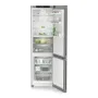 Liebherr CBNsfc 572i alulfagyasztós kombinált hűtőszekrény, ezüst, 201,5 cm, nofrost, biofresh, duocooling, érintővezérlés, powercooling, easytwist-ice