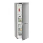 Liebherr KGNsd 52Vc03  alulfagyasztós kombinált hűtőszekrény, ezüst, 185,5 cm, nofrost, duocooling, érintővezérlés, powercooling, easyfresh, led