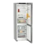 Liebherr KGNsd 52Vc03  alulfagyasztós kombinált hűtőszekrény, ezüst, 185,5 cm, nofrost, duocooling, érintővezérlés, powercooling, easyfresh, led