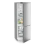 Liebherr CNsfd 7723 alulfagyasztós kombinált hűtőszekrény, ezüst, 201,5 cm, 75 cm széles, nofrost, duocooling, érintővezérlés, easytwist-ice, easyfresh, led
