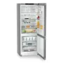 Liebherr CNsfd 7723 alulfagyasztós kombinált hűtőszekrény, ezüst, 201,5 cm, 75 cm széles, nofrost, duocooling, érintővezérlés, easytwist-ice, easyfresh, led