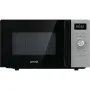 Gorenje mikrohullámú sütő MO20A4XH, fekete-ezüst kivitel, 20 l, grill, kombinált üzemmód, 5 teljesítményfokozat, aquaclean tisztítás