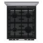 Gorenje GK5C63SH kombinált tűzhely, szürke, 50cm, 70 l, airfry, teleszkópos sütősín, gyors előmelegítés, aquaclean tisztítás, fém tető