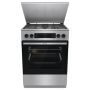 Gorenje GKS6C71XF kombinált tűzhely, inox, 60 cm, gőzfunkció extrasteam, airfry, teleszkópos sütősín, aquaclean, led kijelző, fém tető
