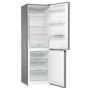 Gorenje N61EA2XL4 alulfagyasztós kombinált hűtőszekrény, 185 cm, 204/96 l, nofrost, led kijelző az ajtón, fastfreeze gyorsfagyasztás, freshzone, szürke
